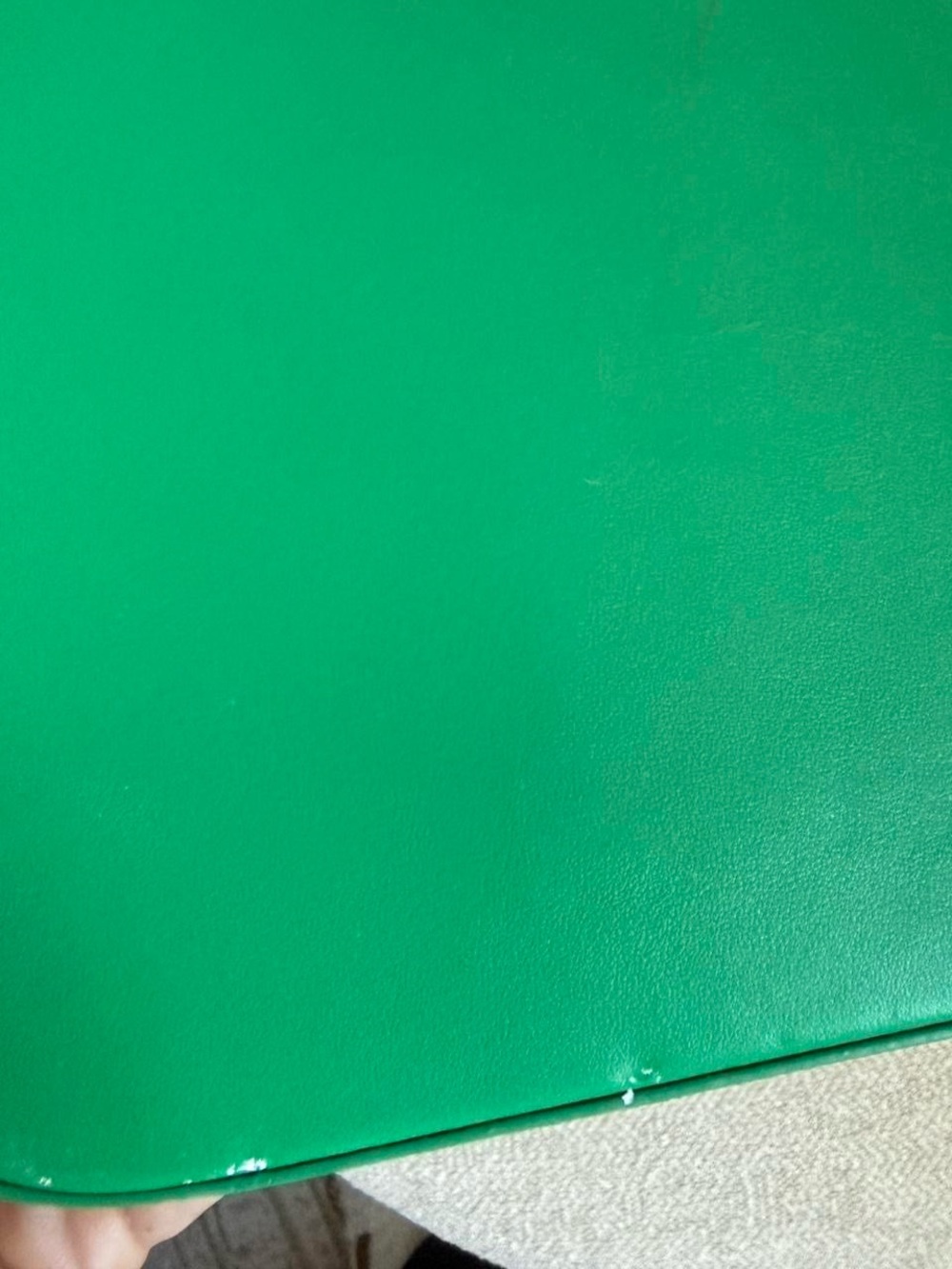 DeMellier Green Leather Shoulder Bag with Gold Accent - Picture 4 of 5